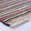 Tapis en laine Gabbeh persan authentique tissé à la main rayé