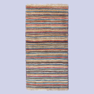 Tapis en laine Gabbeh persan authentique tissé à la main rayé