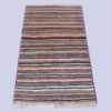 Tapis en laine Gabbeh persan authentique tissé à la main rayé