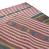 Tapis en laine Gabbeh persan authentique tissé à la main rayé rouge