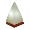Lampe de sel persane lumineuse – faite main avec base en bois & design pyramide