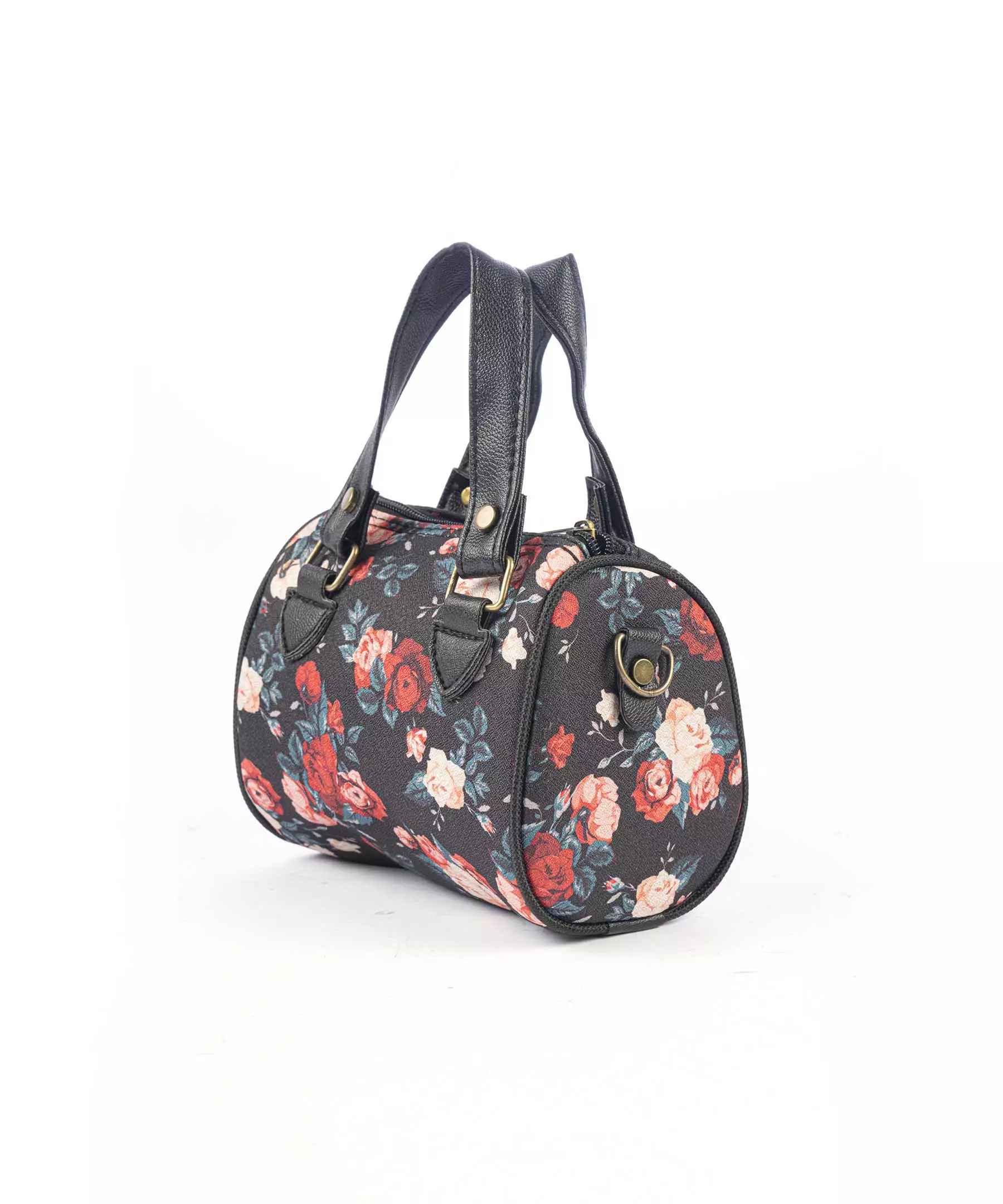 Sac à main à double poignée classique avec design floral
