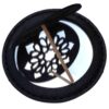 Miroir de poche portable avec design Cuir inspiré de la Perse