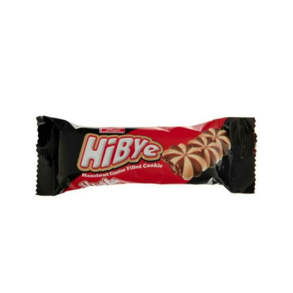 Biscuit Hibye Iranien Fourré à la Noisette et au Chocolat, 57 gr (x20)