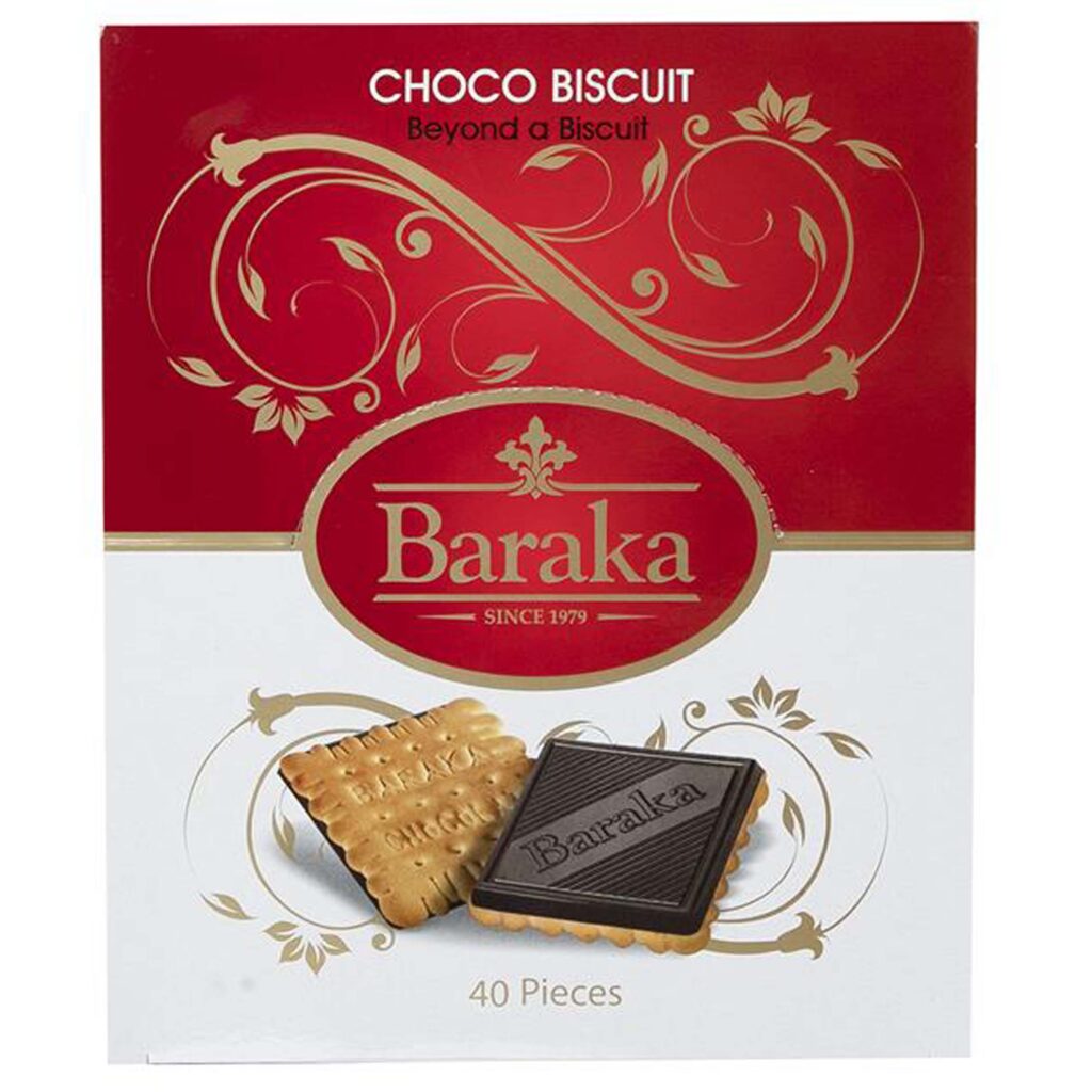 Barre de chocolat au biscuit Choco iranienne Baraka 400 gr