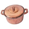 Marmite persane en cuivre - Style de cuisson traditionnel martelé Zarrin