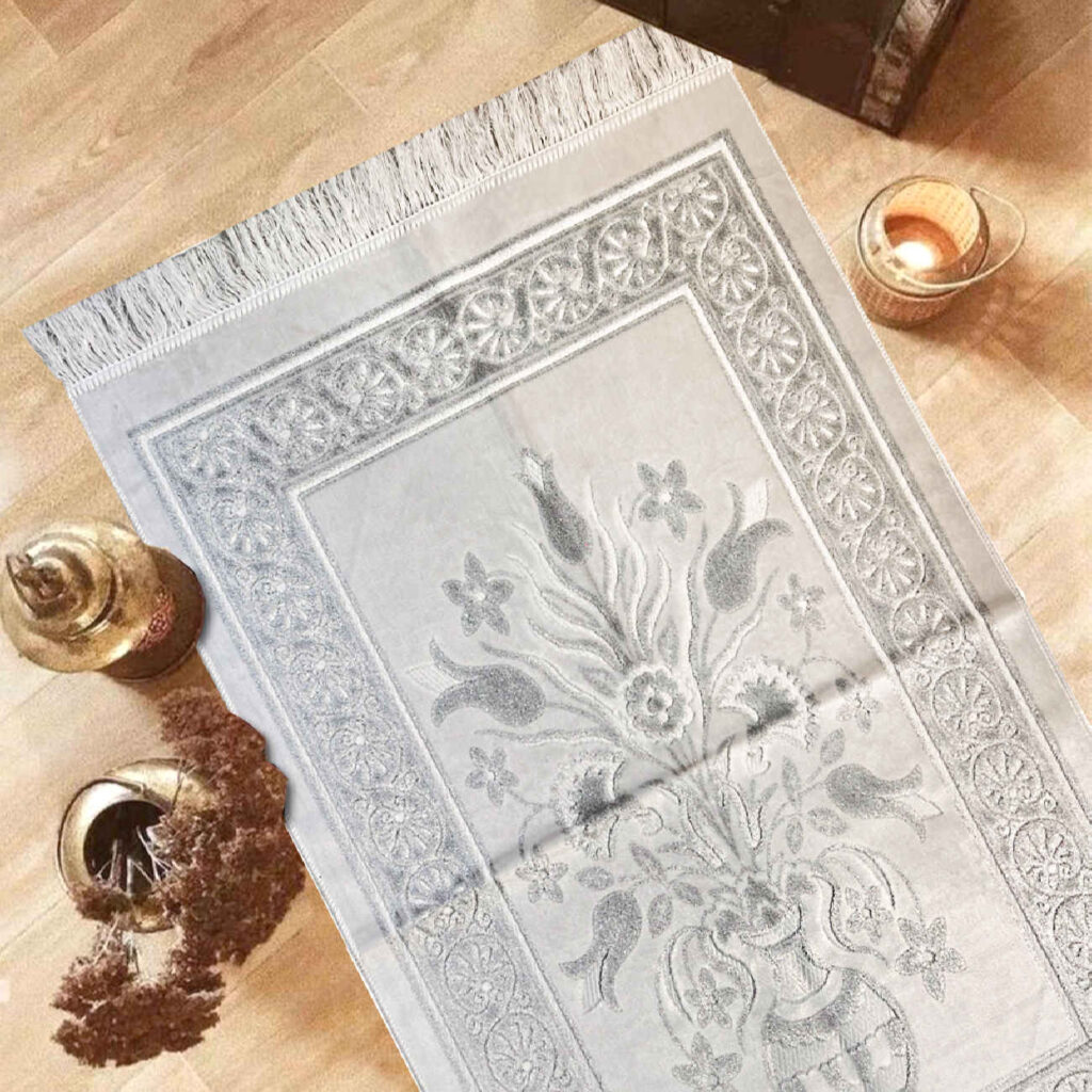 Tapis de Prière Islamique Rembourré avec Velours