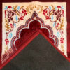 Tapis de prière islamique rembourré Janamaz Sajadah Mihrab couleur bordeaux