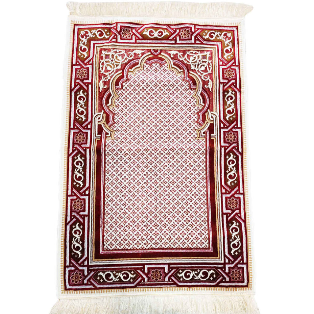 Tapis de prière islamique rembourré Sajadah design Mihrab