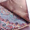 Tapis de prière de voyage pour musulman taille poche et portable Tissu Termeh Design Paisley Traditionnel