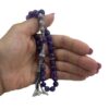 Chapelet islamique en améthyste avec 33 perles et argent