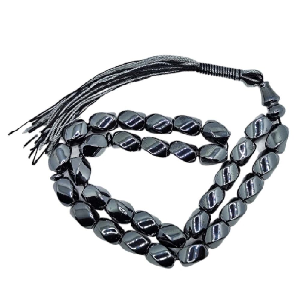 Chapelet islamique en hématite – 33 perles