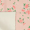 Tapis de Prière Islamique Fin en Velours Rose avec Motif Floral