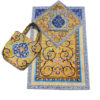Tapis de Prière Islamique Fin en Velours avec Motif Haram-e Razavi