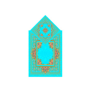 Tapis de Prière Islamique Fin en Velours avec Motif Eslimi Traditionnel
