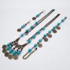 Ensemble de Bijoux avec Turquoises et Pièces