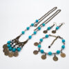 Ensemble de Bijoux avec Turquoises et Pièces