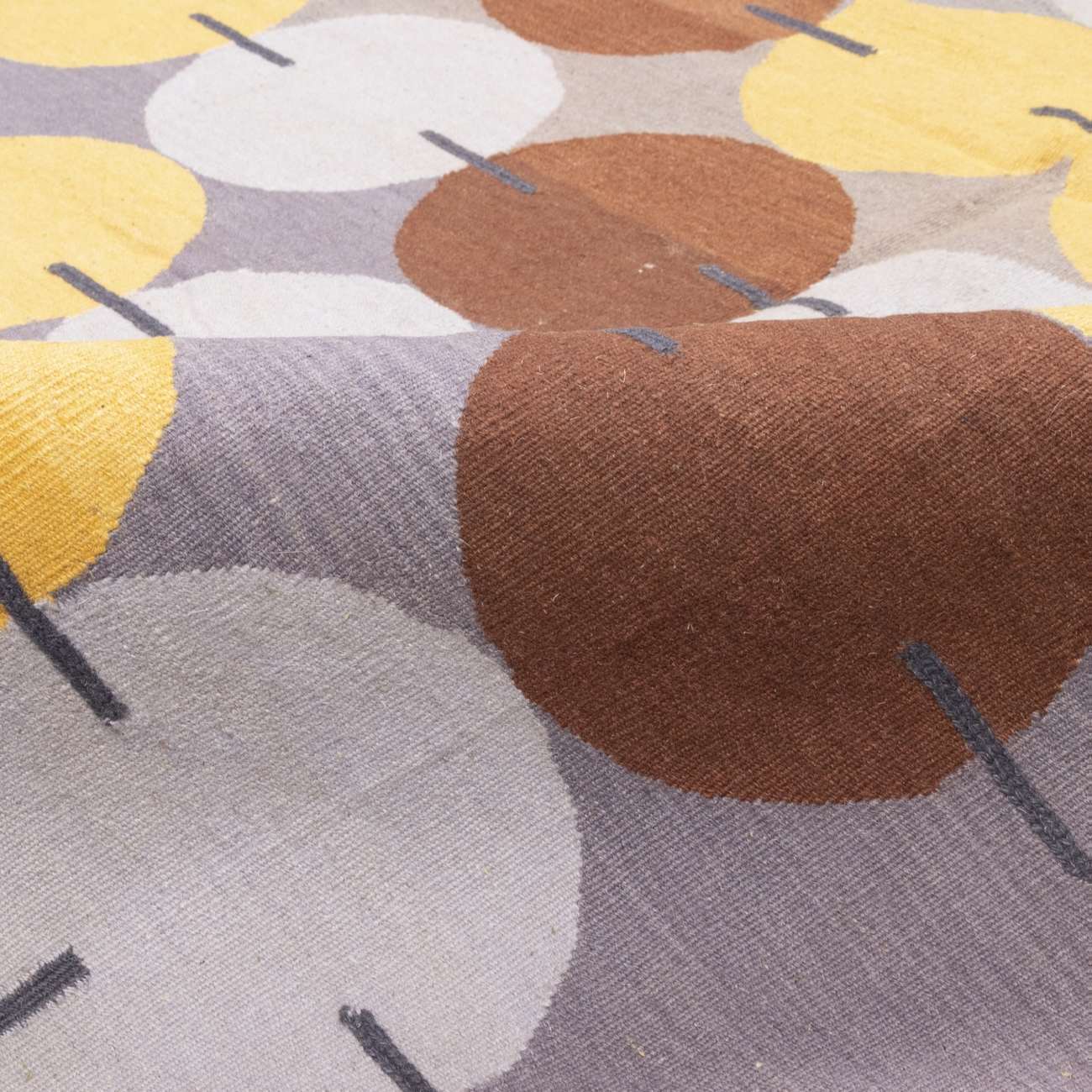 Tapis en laine Kilim persan tissé à la main en Fars design géométrique