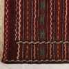 Tapis en laine Kilim persan tissé à la main en Khorasan rayé