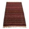 Tapis en laine Kilim persan tissé à la main en Khorasan rayé