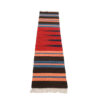 Tapis en laine Kilim persan runner tissé à la main en Isfahan rayé rouge