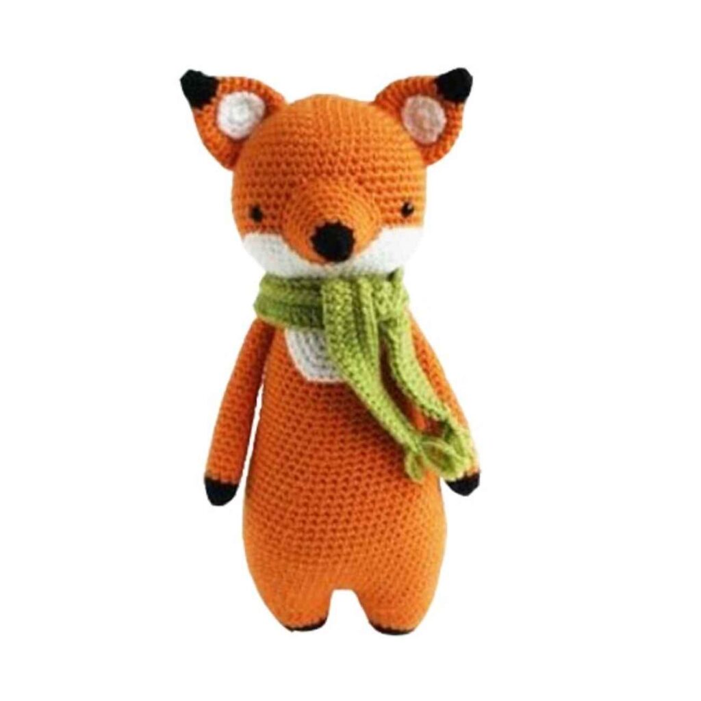 Amigurumi Renard en Peluche – Jouet en Crochet Fait Main | Mignon et Confortable
