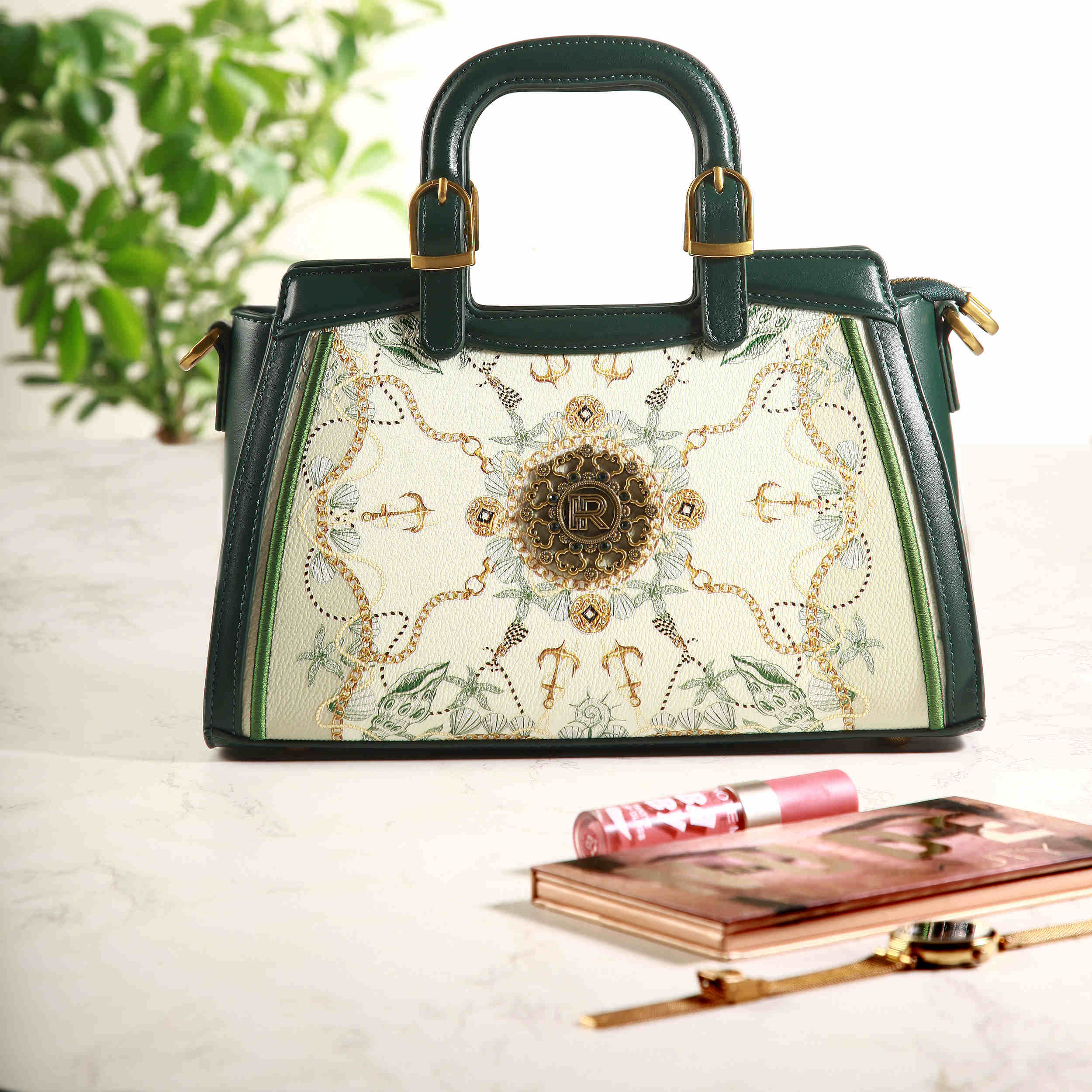 Sac en cuir avec double poignées – Modèle Phosphorique