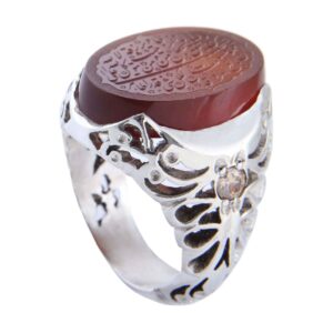 Bague en argent Aqeeq yéménite islamique pour hommes – Man Yattaqillah