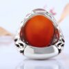 Bague en argent Aqeeq yéménite islamique pour hommes - Man Yattaqillah