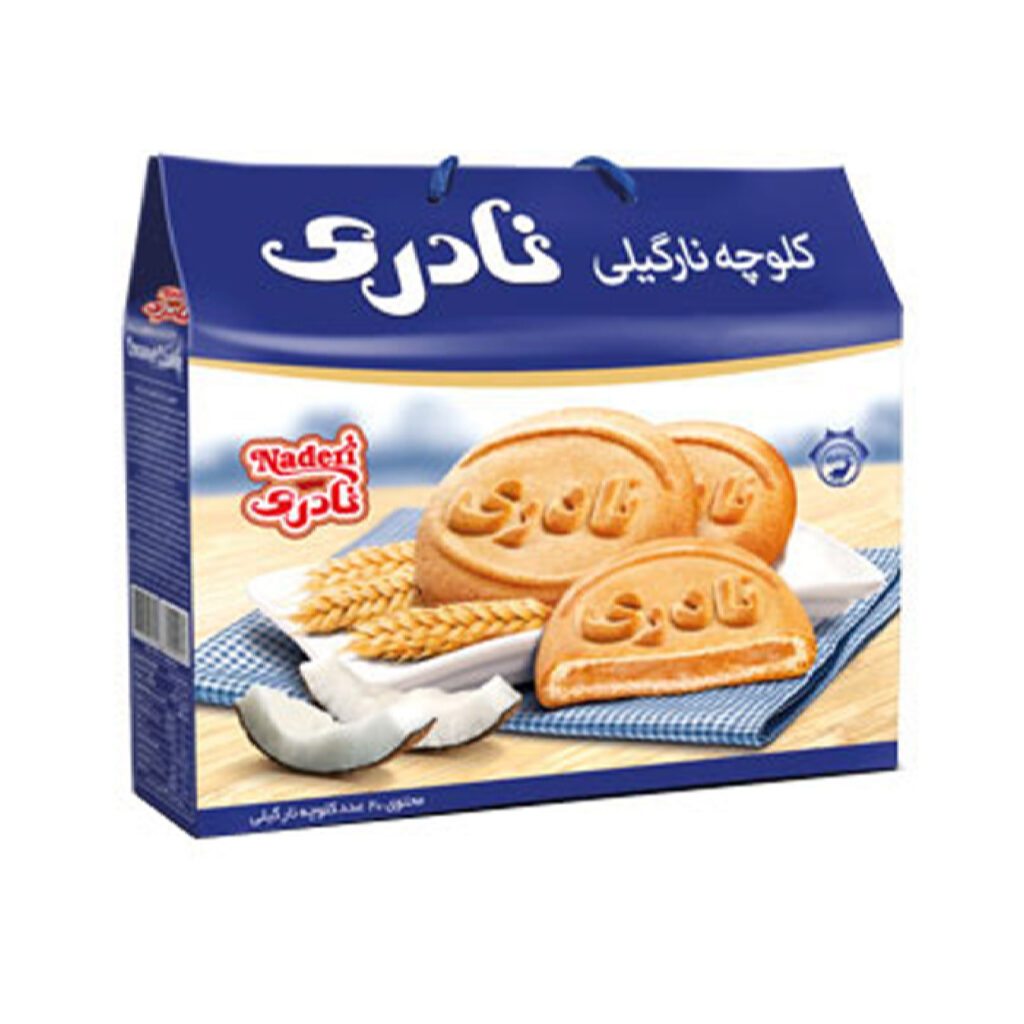 Naderi Koloocheh Biscuits Persans Tamponnés à la Noix de Coco - Pack de 20