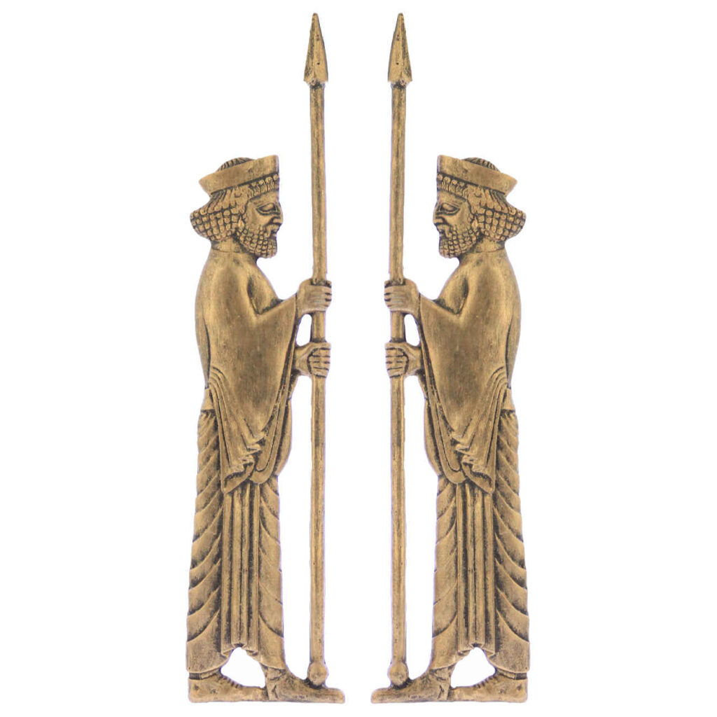 Figurine historique de soldat achéménide iranien - Paire de 2