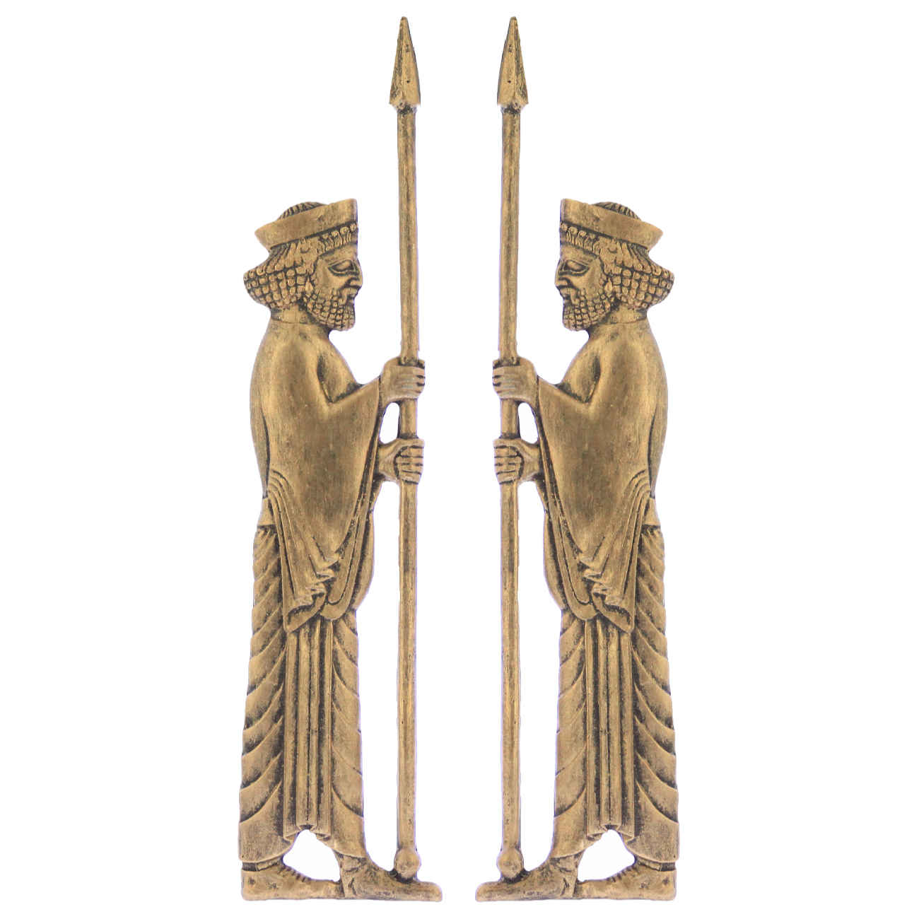 Figurine historique de soldat achéménide iranien - Paire de 2