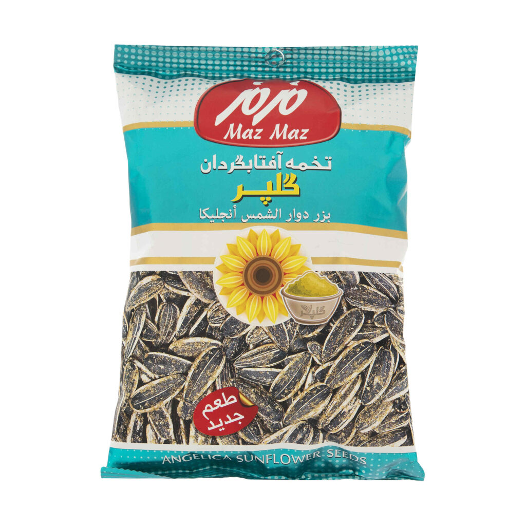 Snack de graines de tournesol au goût de Golpar - Maz Maz 525 g (5x105 g)