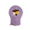 Gant de bain tissé à la main avec motif floral (5x)