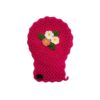 Gant de bain tissé à la main avec motif floral (5x)