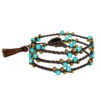 Bracelet Perlé pour Femme – Design Turquoise