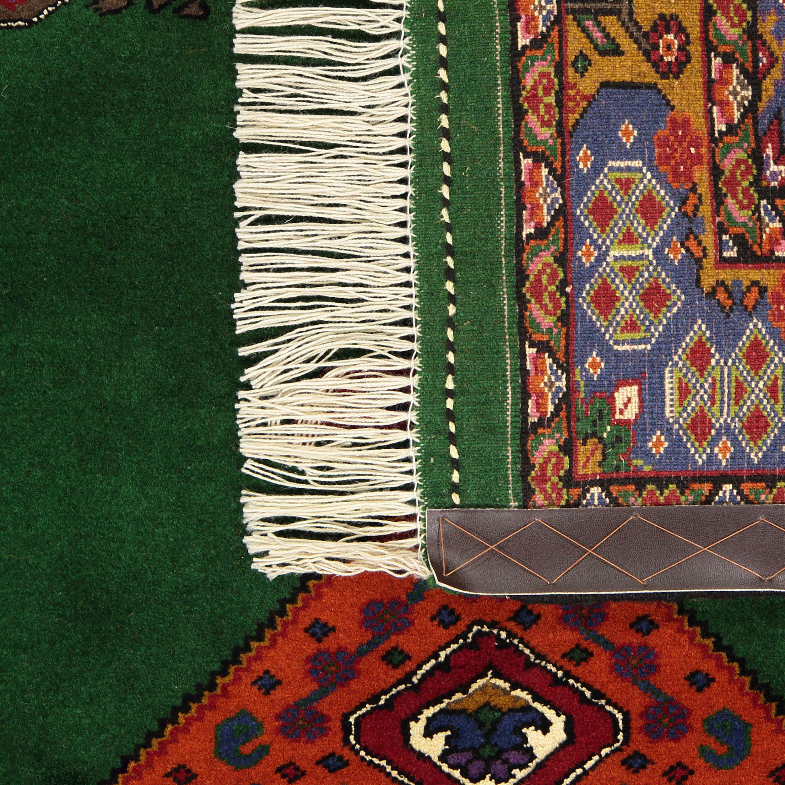 Tapis persan avec laine noué à la main original à Golestan Médaillon