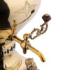 Samovar en laiton persan décoratif pour thé à charbon, 3,5 litres