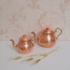 Théière Double en Cuivre Persan Martelée et Durable Kosar