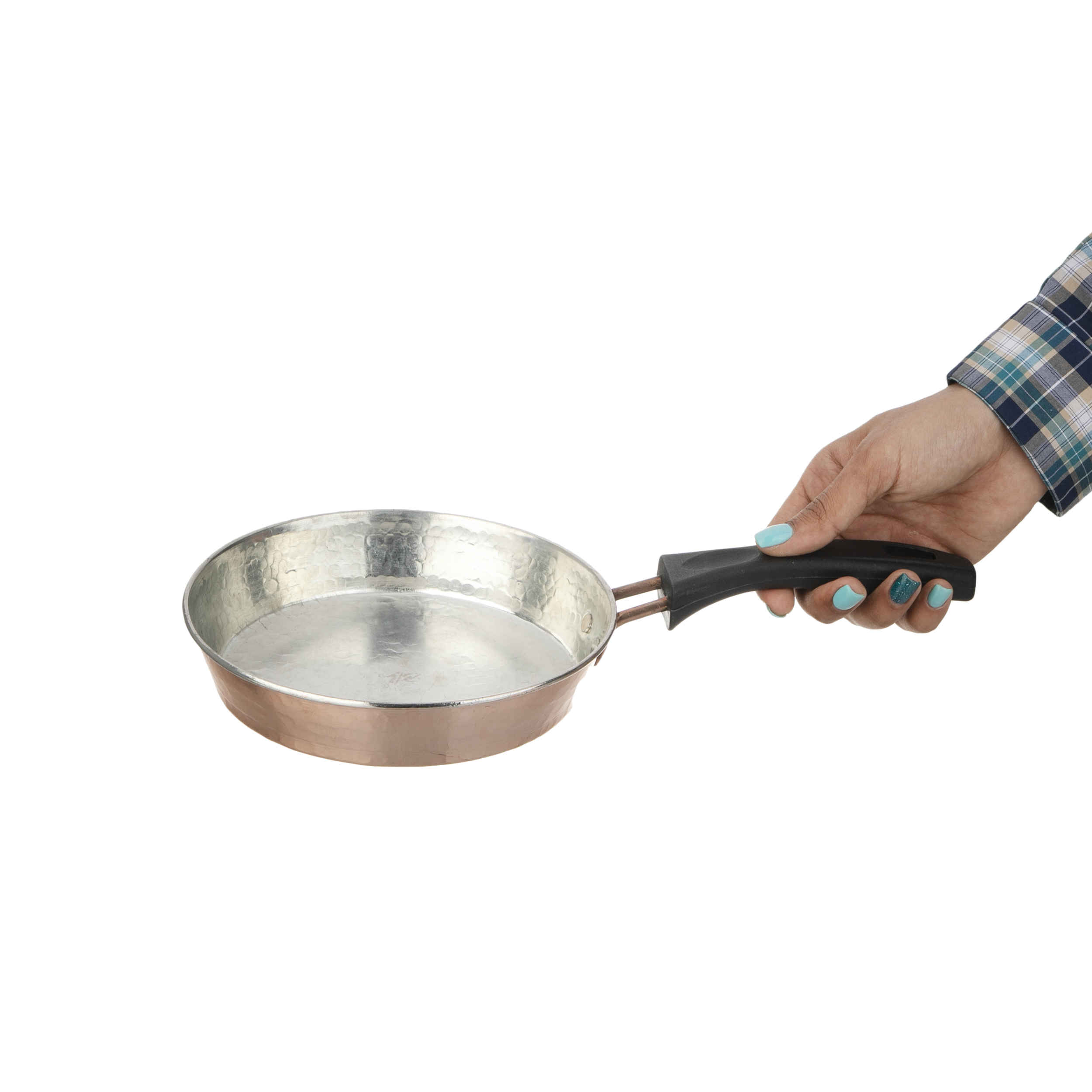 Poêle à frire en cuivre persan martelée & faite main – Modèle Javid