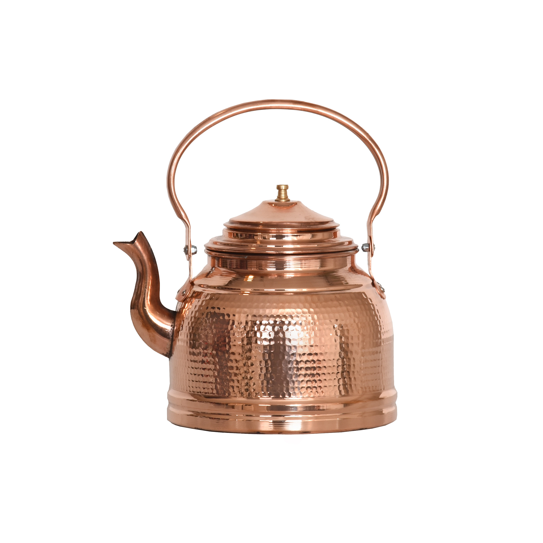 Bouilloire en cuivre persan durable pour cuisinière traditionnelle martelée Armeen