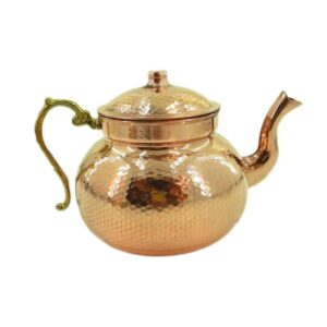 Théière persane en cuivre durable martelée Amuhia