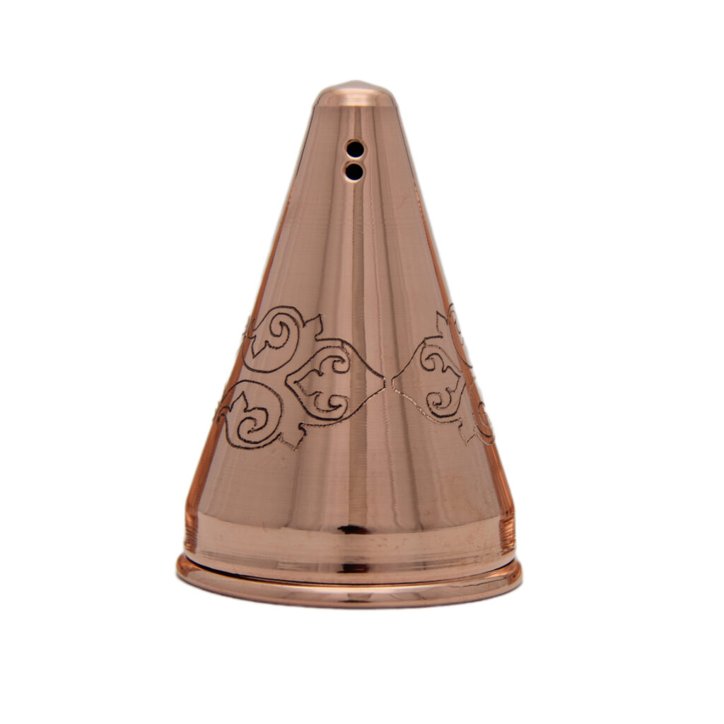 Ensemble de salières et poivrières en cuivre persan Martelé Derafsh (set de 2)