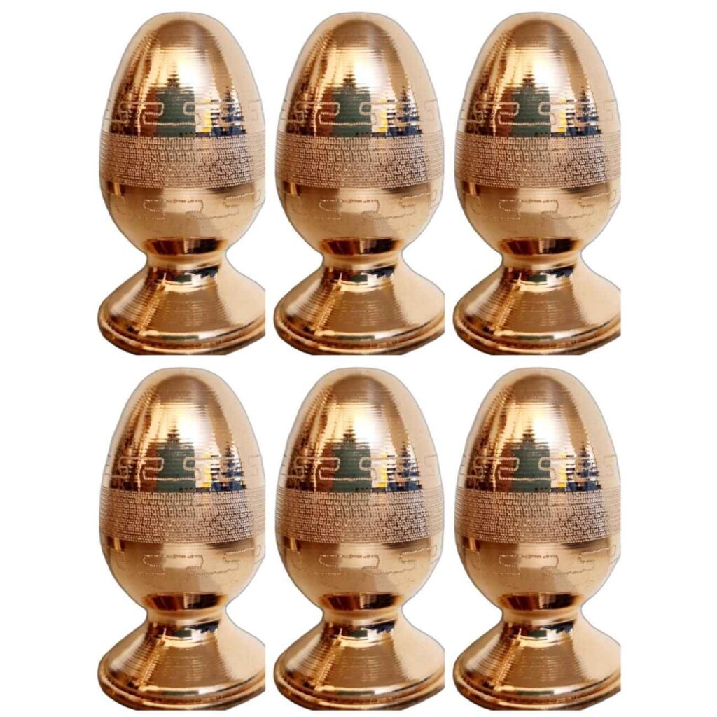 Ensemble de salières et poivrières en cuivre persan avec design artistique