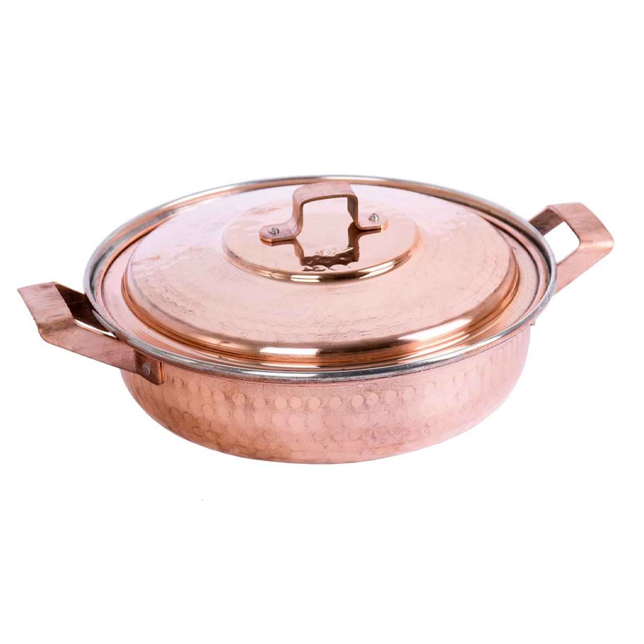 Poêle à Sauter Persane en Cuivre - Martelée à la Main Design Dorsa