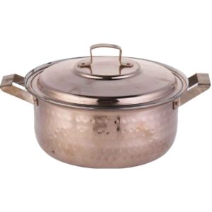 Marmite persane en cuivre – Style de cuisson traditionnel martelé Linda