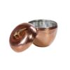 Sucrier persan artisanal en cuivre avec couvercle - Martelé Design Pomme