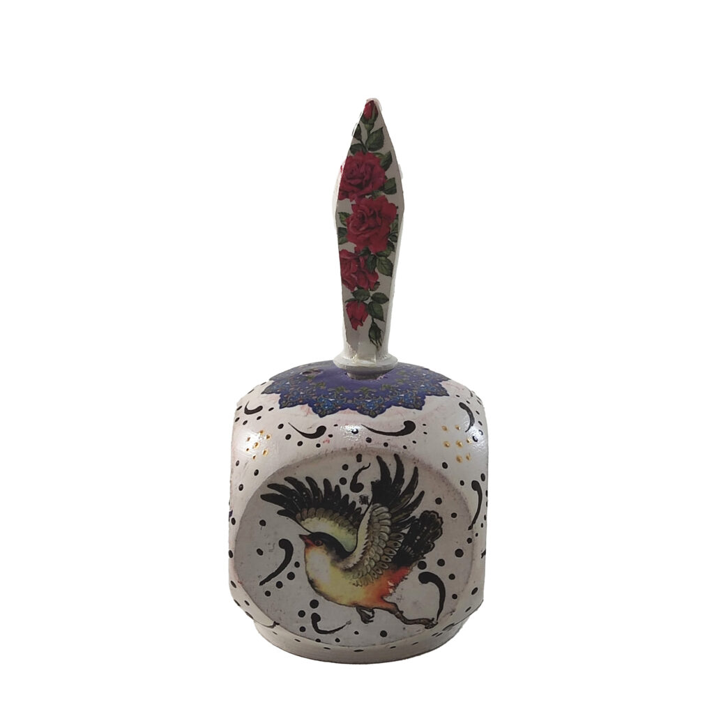 Contenant Persan Surma Dani en Bois pour Garder le Kohl Style Traditionnel (x2)