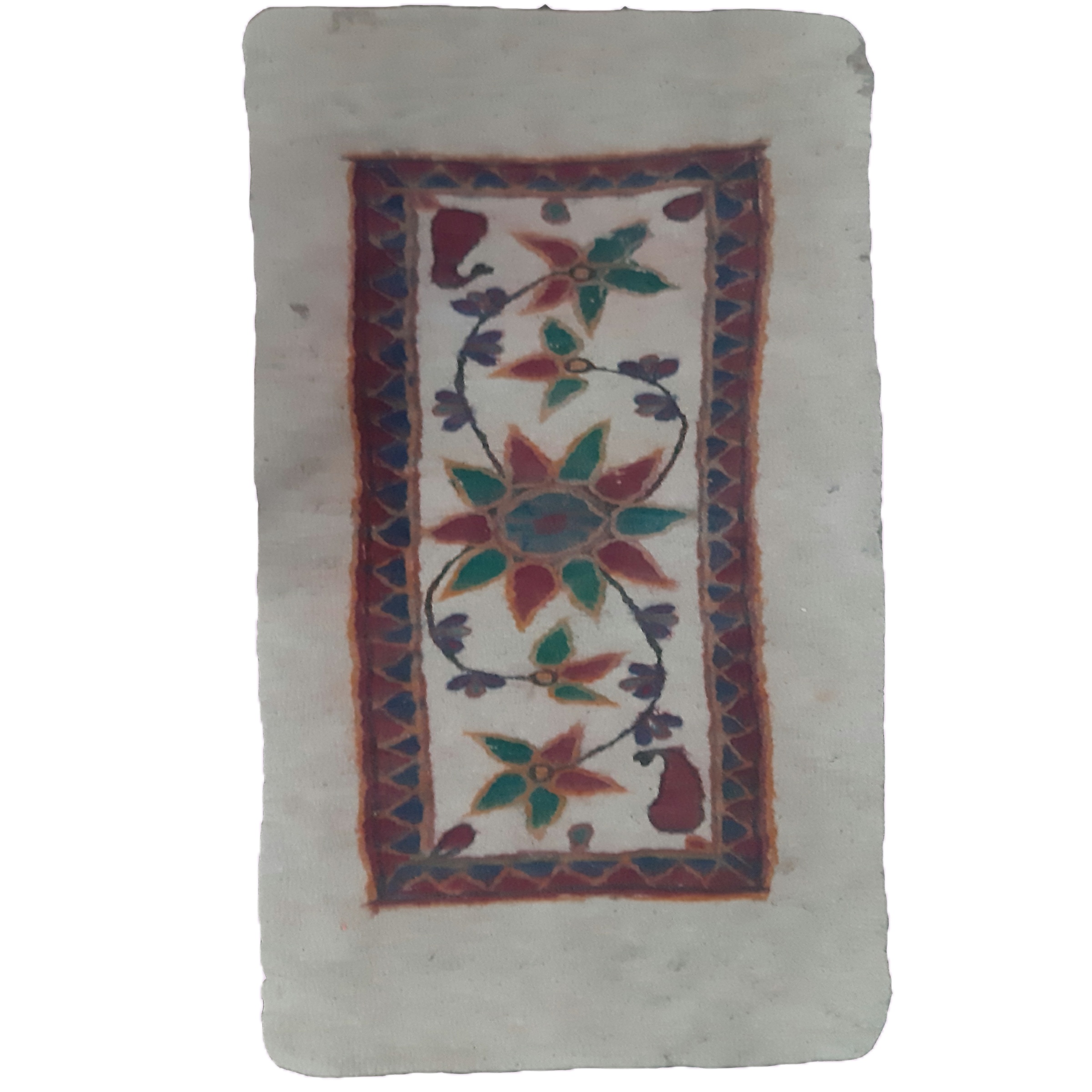 Tapis en feutre de laine persan 100% naturel et fait main Design Floral