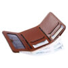 Portefeuille trifold en cuir persan fait main - Modèle pliant